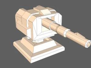 td cannon tower 01 3D Model
