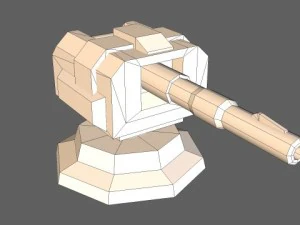 td cannon tower 01 3D Model