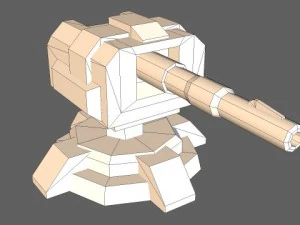 td cannon tower 01 3D Model