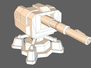 td cannon tower 01 Modelo 3D
