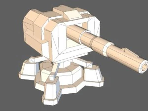 td cannon tower 01 3D Model