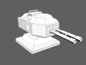 td cannon tower 02 3D Model