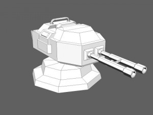 td cannon tower 02 Modello 3D