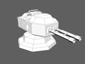 td cannon tower 02 3D Model