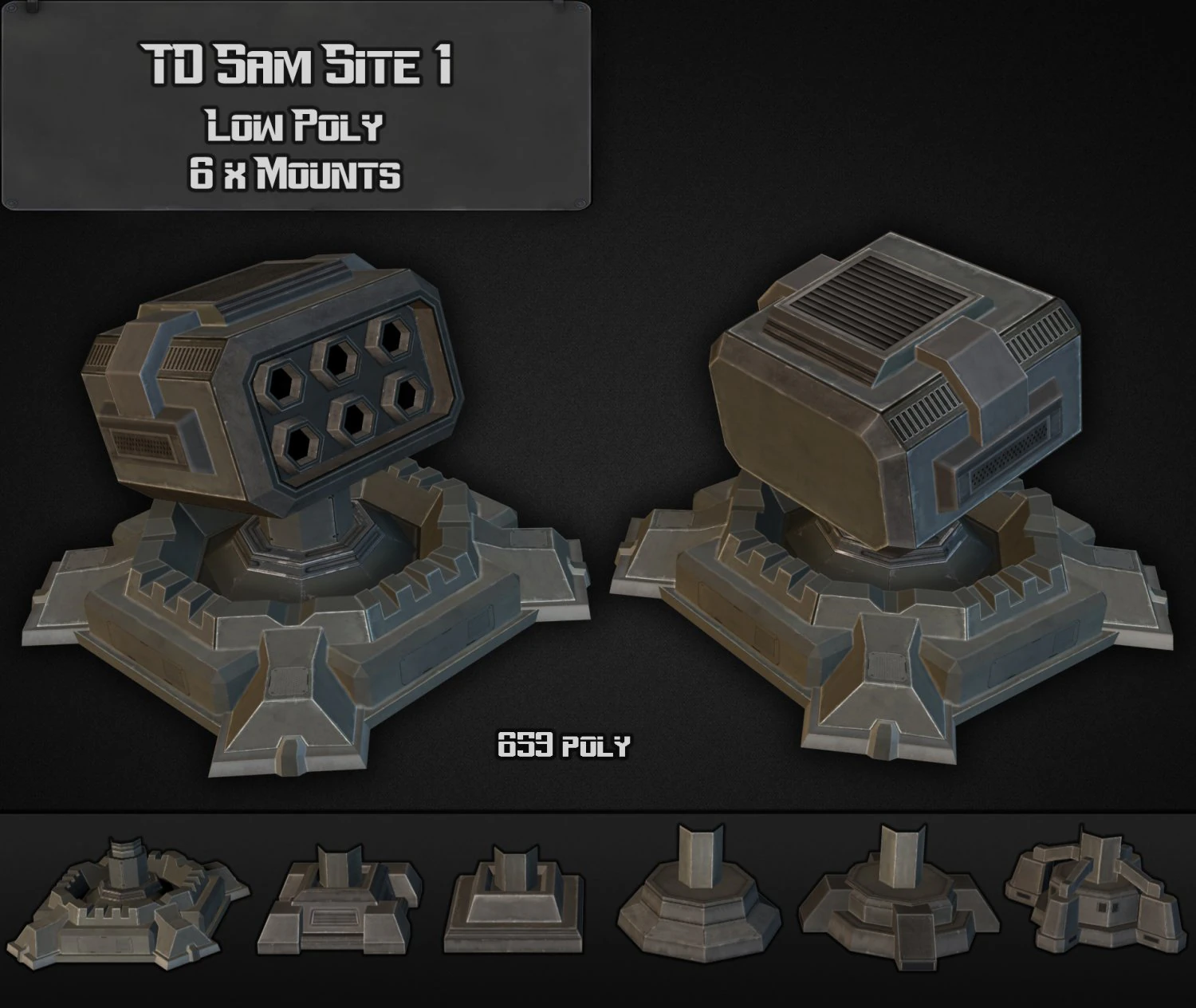 td sam site 01 3D Model .c4d .max .obj .3ds .fbx .stl .blend 