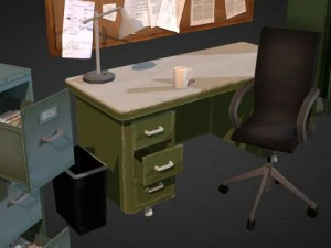 office interior props 3D Model