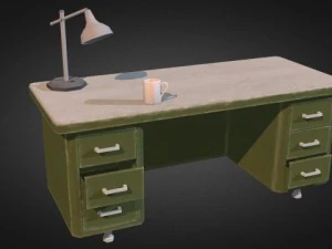 office interior props 3D Model