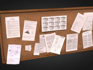 office interior props 3D Model