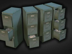 office interior props 3D Model