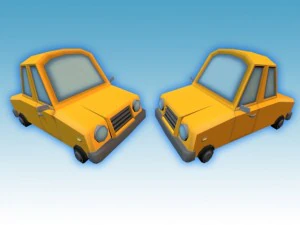 toon car pack  low poly 3D Model