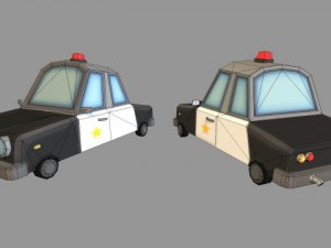 toon car pack  low poly 3D 모델