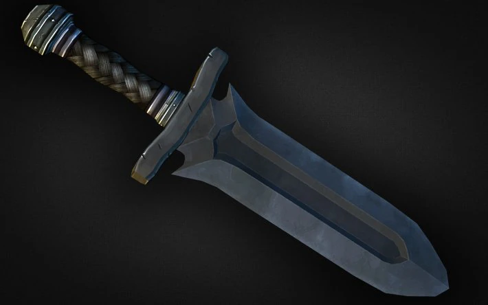dagger 03 3D Model .c4d .max .obj .3ds .fbx .stl .blend 