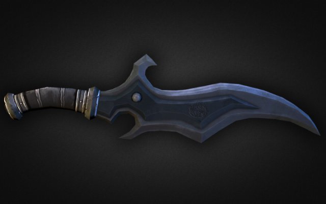 dagger 09 Model 3D .c4d .max .obj .3ds .fbx .stl .blend 