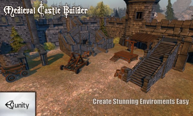medieval castle builder Model 3D .c4d .max .obj .3ds .fbx .stl .blend 