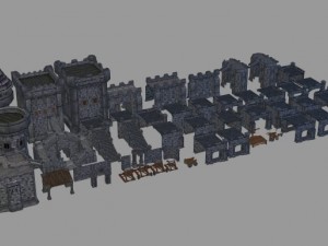 medieval castle builder Model 3D