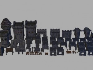 medieval castle builder Model 3D
