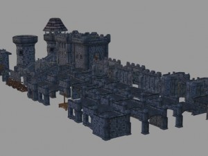 medieval castle builder Model 3D