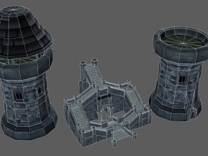 medieval castle builder Model 3D