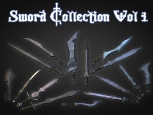 sword collection vol 1  low poly 3D-Modell