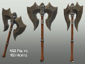 two handed axe 02 3D-Modell