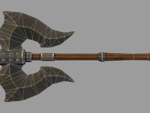 two handed axe 02 3D Model