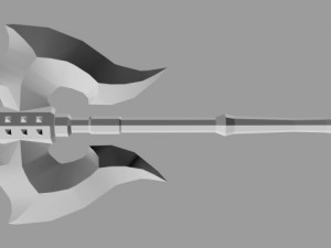 two handed axe 02 3D Model
