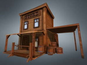 western store  goods 3D 模型