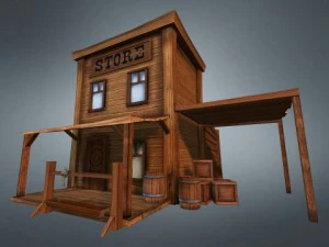 西洋店の商品 3Dモデル