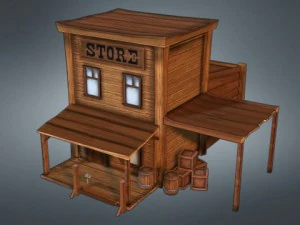 西洋店の商品 3Dモデル