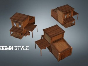 western store  goods 3D 模型