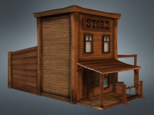western store  goods 3D 模型