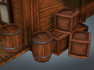 西洋店の商品 3Dモデル