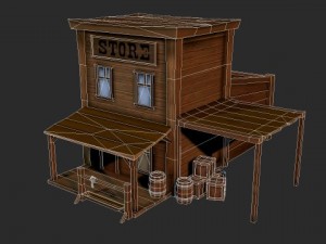western store  goods 3D 模型