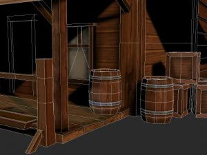 西洋店の商品 3Dモデル