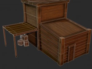 western store  goods 3D 模型