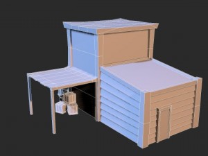 western store  goods 3D 模型