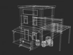western store  goods 3D 模型