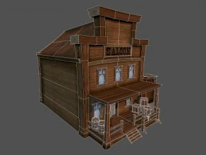 western saloon 3D Model