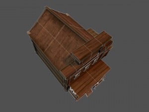 western saloon 3Dモデル