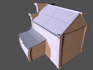 western saloon 3Dモデル