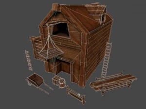 western storage 3D Model
