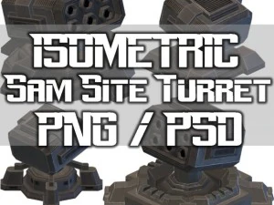 torre do site sam 01 isom&eacute;trica Modelo 3D