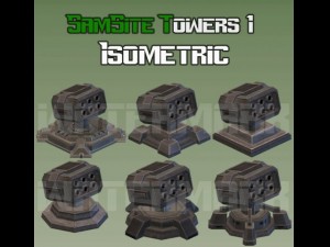 sam site turret 01  isometric 3D Model