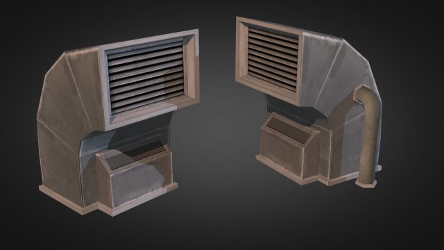 air condition unit 04 Modello 3D .c4d .max .obj .3ds .fbx .stl .blend 