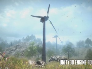 wind turbine  low poly 3D-Modell