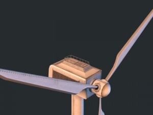 wind turbine  low poly 3Dモデル