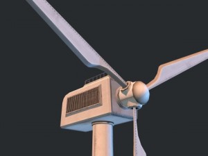 wind turbine  low poly 3Dモデル