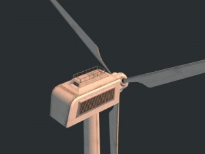 wind turbine  low poly 3Dモデル