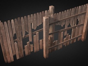 ultimate wood fence kit 3D Model