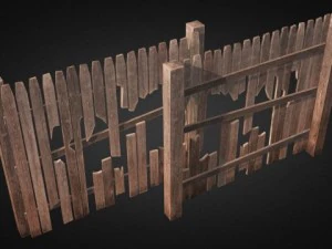 ultimate wood fence kit 3D Model